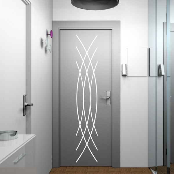 Exemple de stickers muraux: Triple Arc de cercle 2